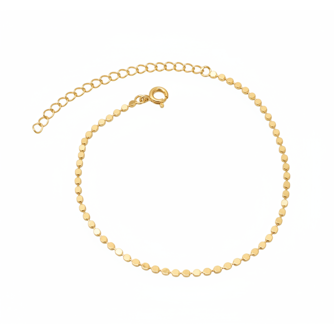 Pulseira bolinha amassada 2mm Pulseira bolinha amassada 2mm